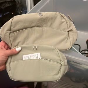 Lululemon Dual Zip Pouch Large and Mini